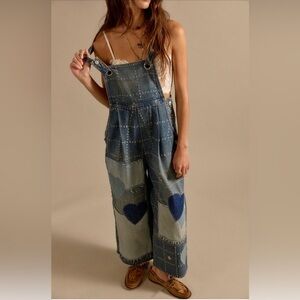We The Free Rambler Novelty Overalls Size S NWT